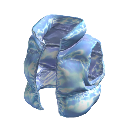 BB Blue Holographic Fitted Puffer Vest | Roblox Item - Rolimon's