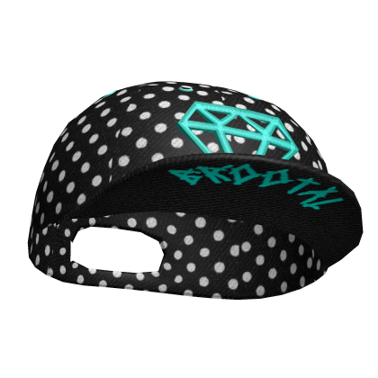 ♡ scene polka dot stackable blue diamond snapback