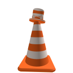 Orange Cone Hat