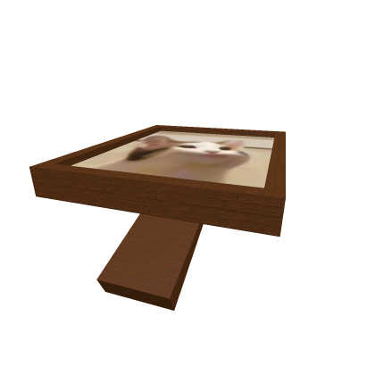 giant pop cat photo frame 