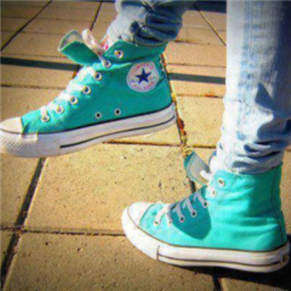 Blue converse shoes Roblox decal