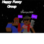 Happy funny group