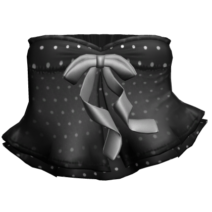 ♡ layered lace dress with black polka dots Roblox item