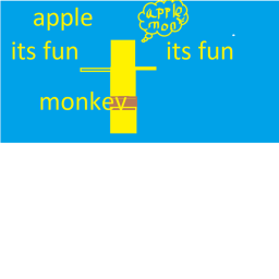 APPLE MONKEY BUT IN A HOUSE