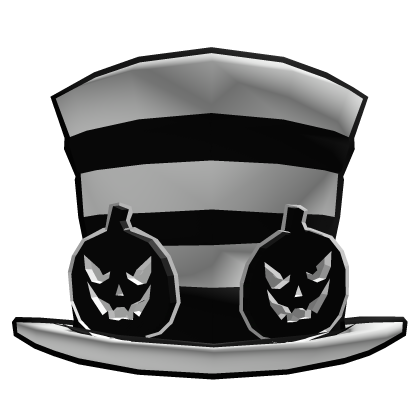 White Cartoony Halloween Top Hat