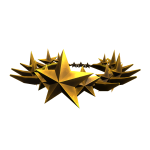 Gold Spiky Star Crown