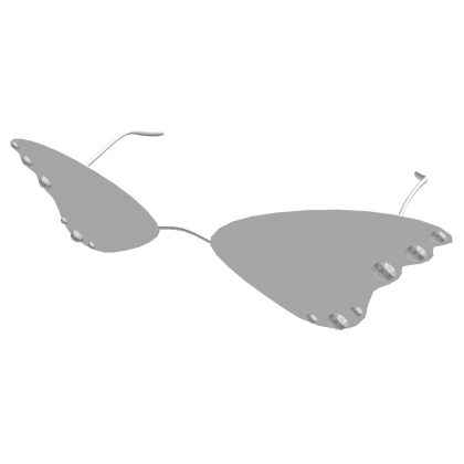 Fluttering  Butterfly Glasses White Roblox item