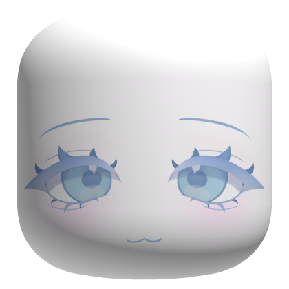 Cute Smiling Chibi Face With Blue Eyes Roblox item