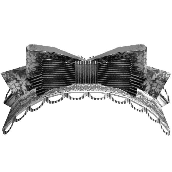 𑣲 sweet egl lace bow headdress white