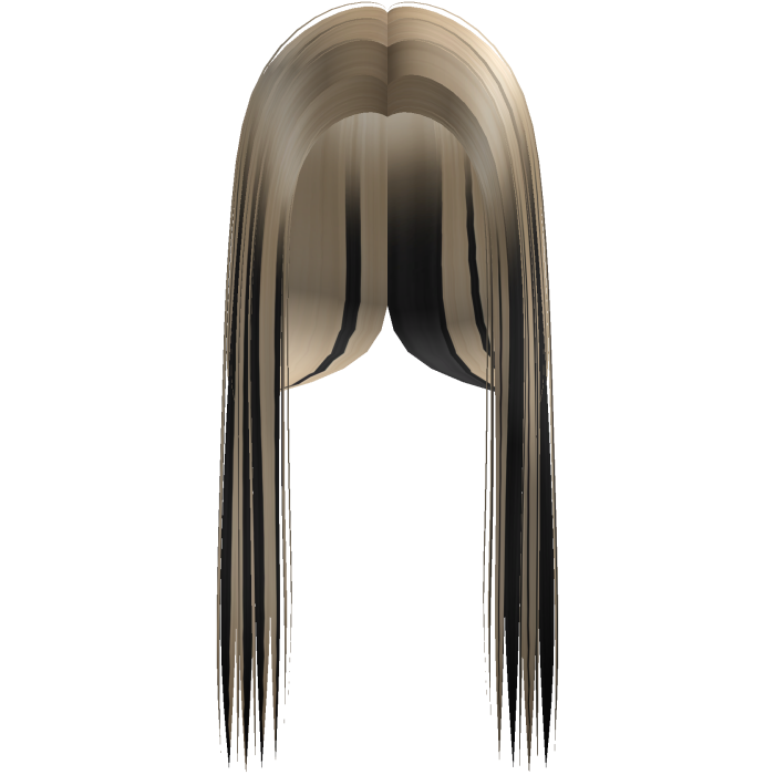 Blonde & Black Avril Highlight Front-Swept Hair