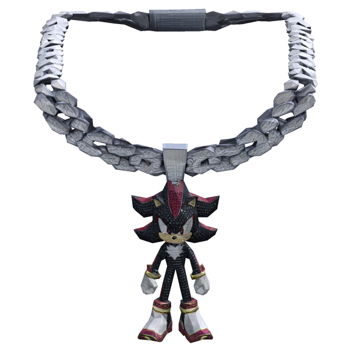 Shadow The Hedgehog Chain Necklace 3.0
