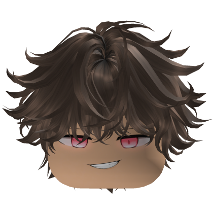 Messy Fluffy Smirk w/ Brown Boy Hair V2