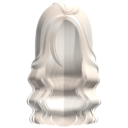 wavy summer long mermaid hair in beige Roblox item