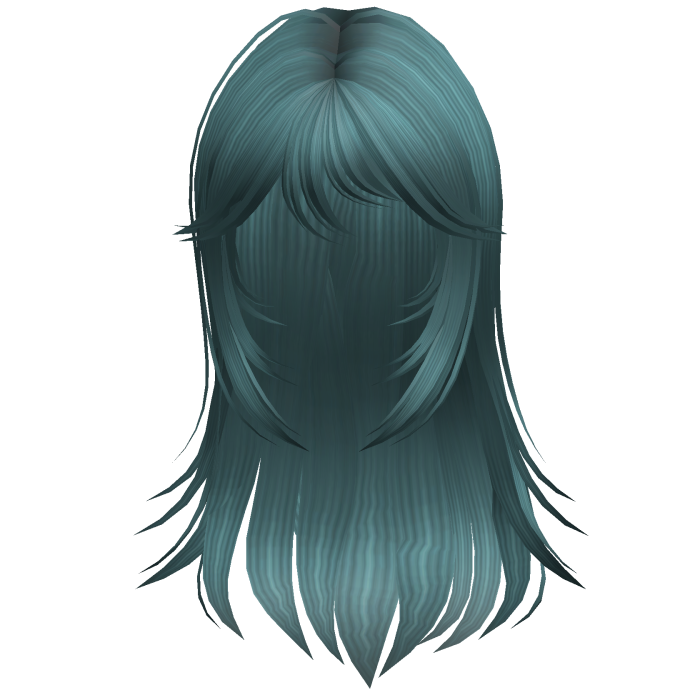 Wispy Horror Protagonist Hair Dark Teal