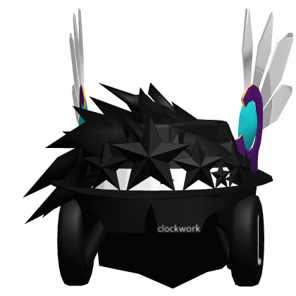 Purple Valk + Black Hat + Hair + Clockwork + Crown Roblox item