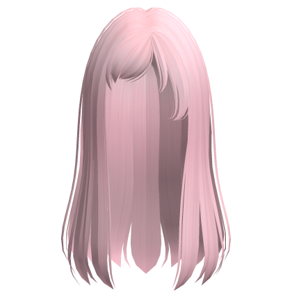 Straight Anime Hair (Light Pink) Roblox item