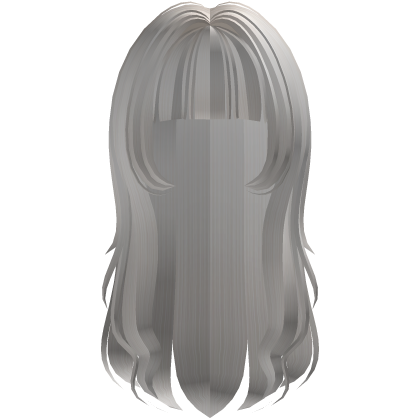 ♡ sweet kawaii shoujo long ash white hair Roblox item