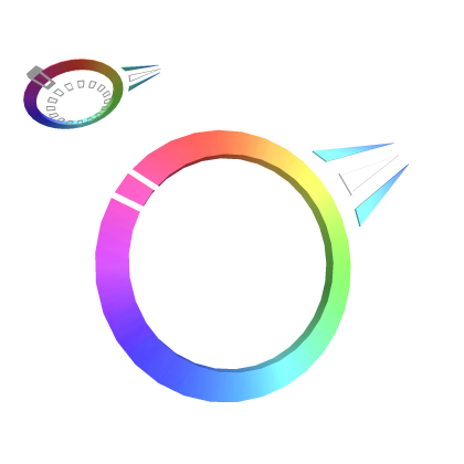 Cyber Color Wheel Webcore Shoulders Blocky