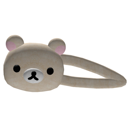 ୨୧ kawaii bear hair clip blonde Roblox item
