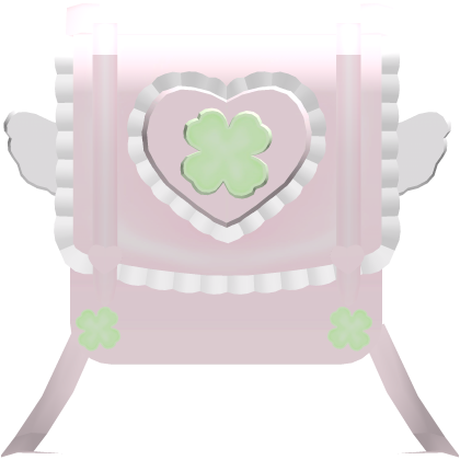 ♡: cute lucky angel backpack in baby pink (3.0)