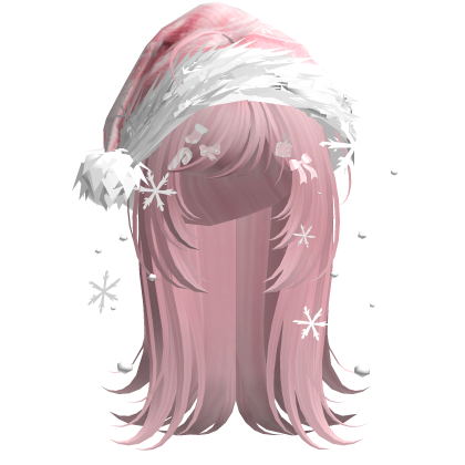 Cute Christmas Straight Hair (Pink)