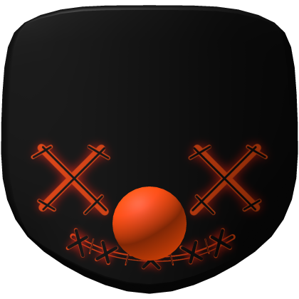 Halloween Neon Orange Evil Clown Mask
