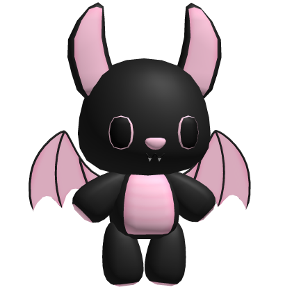 Cute Pink Halloween Bat Plushie