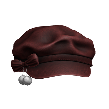 Cute Soft Fluffy Beret Cap (Dark Red)