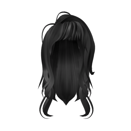 Layered hair messy bangs (Black)