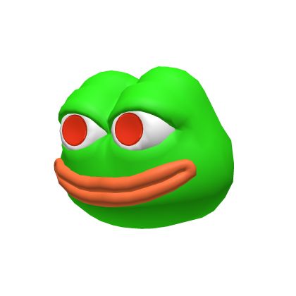Frog Meme Head With Red Eyes - Dynamic Head