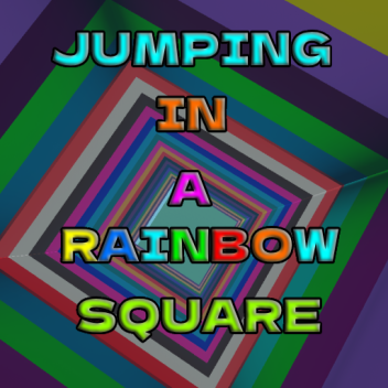 Jumping In A Rainbow Square