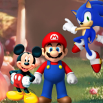 Sonic Mario five nights at Freddy’s