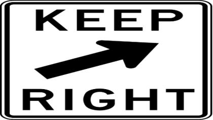 Keep Right Sign 3 Roblox decal