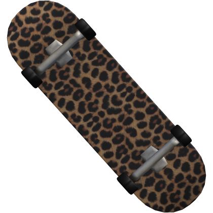 Leopard Print Skateboard