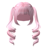 Pastel Pink Kawaii Drill Pigtails