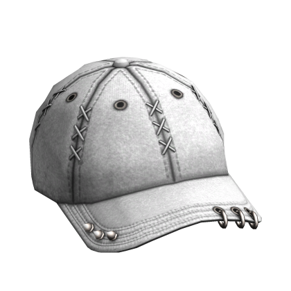 Y2K Punk Grunge Emo White Streetwear Cap Roblox item