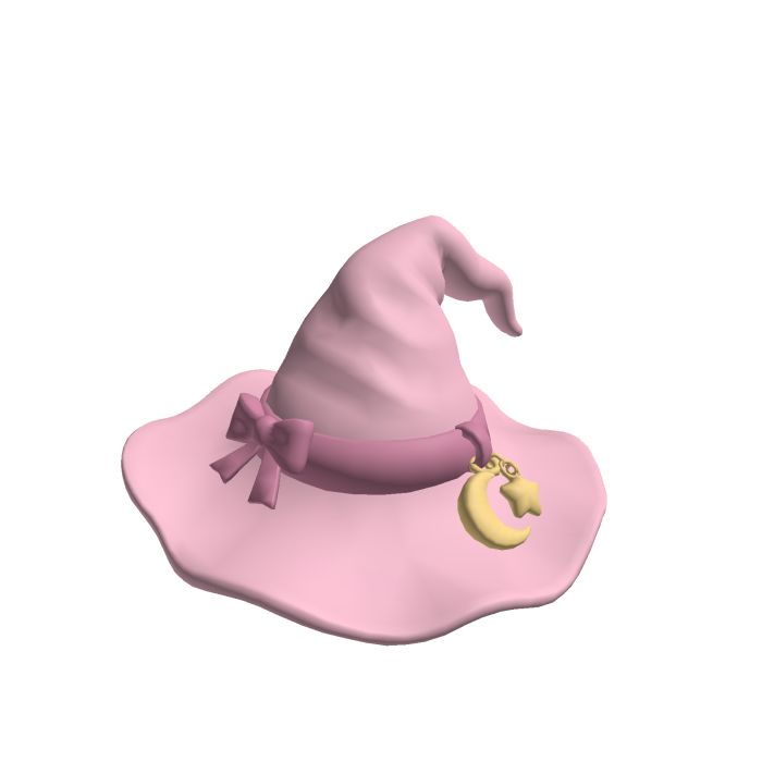Blush Moon Witch Hat