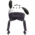 Purple Pochacco hair with two ponytailsl ᓚᘏ