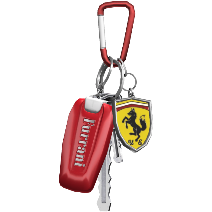 Luxury Red Car Keys Chain