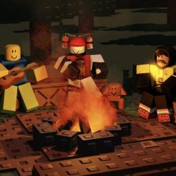 camping with friends