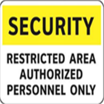 security sign Roblox decal