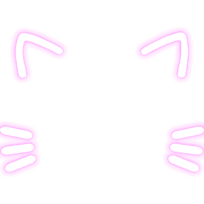 [EMISSIVE] Glowing Pink Cat Ear Face Filter