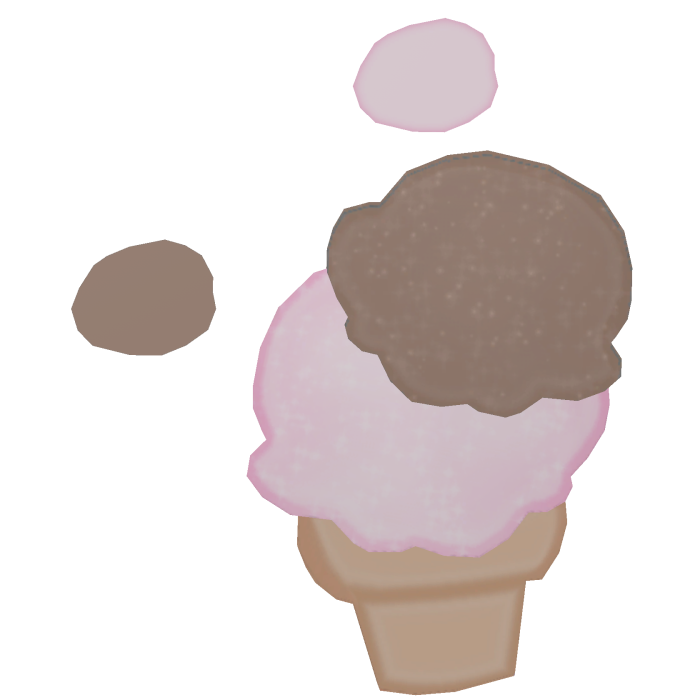 ‿ ♡ neapolitan ice cream pup