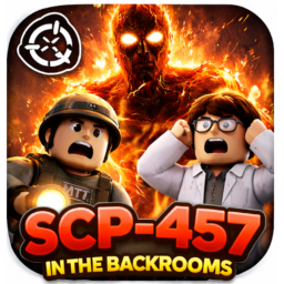 SCP-457 in the Backrooms