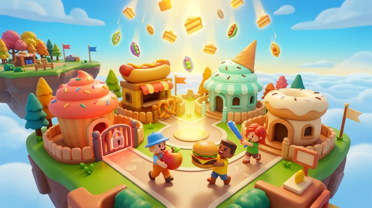 steal the falling food!