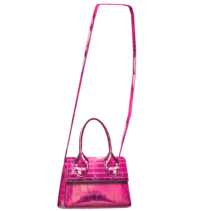 Hot Pink Metallic Mini Crossbody Bag 3.0