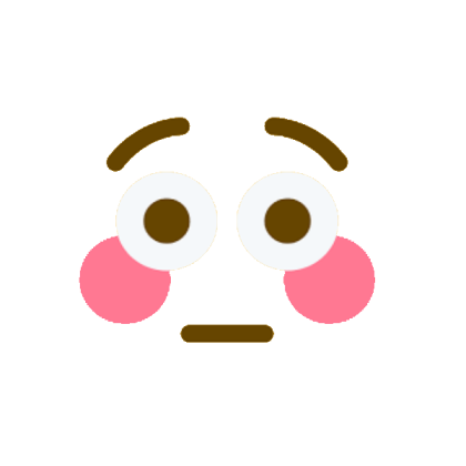 transparent flushed face Roblox decal