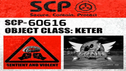 Sonic.EXE as an SCP Roblox decal