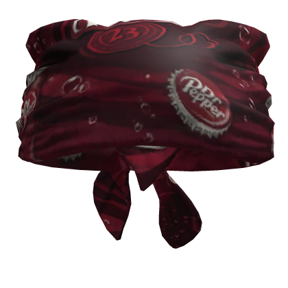 Tied Dr. Pepper Soda Bandana Hat