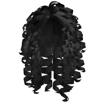Cute Curly Hair v2 (Black) Roblox item
